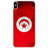 Apple iPhone XS Drapeau tunisie Verstevigd hoesje met sublimatie bedrukking