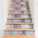 Ambiance Sticker Zelfklevende trap, tegels, trap, Ragnar, zelfklevend, voor trappen, cementtegels, 2 stroken van 15 cm x 105 cm