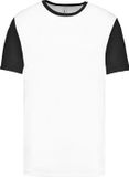 Proact TopTex Group Tweekleurig herenshirt jersey met korte mouwen 'Proact' White/Black - XXL