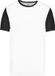 Proact TopTex Group Tweekleurig herenshirt jersey met korte mouwen 'Proact' White/Black - XXL