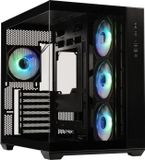 BITFENIX AL118 Boîtier PC, Cube, ATX, 4x Ventilateurs A-RGB, USB Type-C, 2x Verre Trempé, Noir, 285x420x390 mm