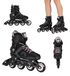 Patin à roulettes pour femme, avec rail en aluminium et taille réglable