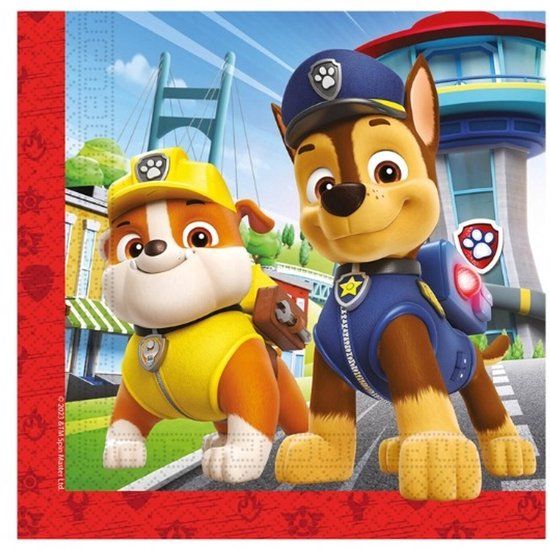 Top1Toys Paw Patrol - Papieren Servetten FSC - Rescue Heroes - 20 stuks