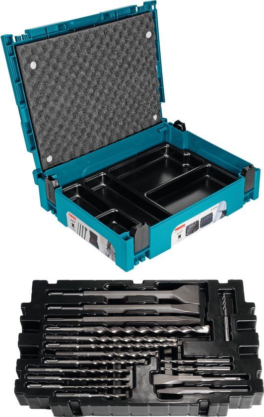 Makita B-52059 SDS-PLUS Boor- en Beitel Set - 17 Delig in MBOX 1