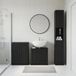 Prolenta Maison Exclusive Ensemble de meubles de salle de bain exclusif - Système en 3 pièces UTRECHT, couleur noire