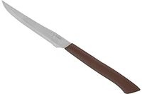 HOME Set 10 x 6 zwarte handgreep steakmes 11 cm keukenapparatuur