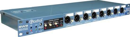 Radial SW8 switcher en interface voor back-up
