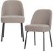 WOOOD Vogue Eetkamerstoelen - Geweven Stof - Zand - Set van 2