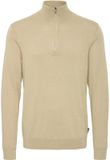 Blend 1/4 rits trui maïsstengel polyester katoen regular fit mannen S