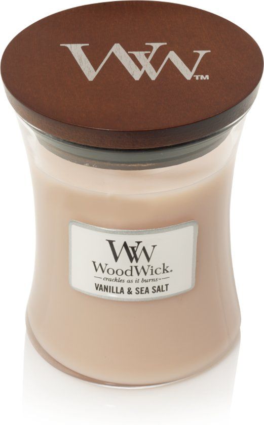 WoodWick Medium Vanilla Sea Salt Candle