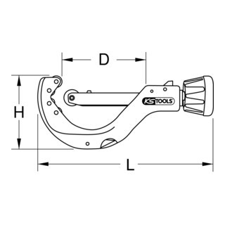 KS Tools KS Tools automatische pijpsnijder voor kunststof buizen, 50-140mm Aantal:1