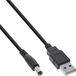 InLine 26806G electriciteitssnoer Zwart 1 m USB A 5.5 x 2.1 mm