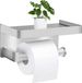 Unyqoos Porte-rouleau de papier toilette, Acier inoxydable, Argent