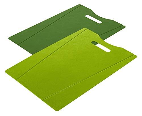 Kuhn Rikon 24274 snijplankenset 2-delig, groen/donkergroen, plastic