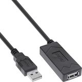 InLine Actieve USB-A Verlengkabel | 5 meter | Zwart