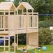Vidaxl – Tour de jeu en pin massif marron 53 x 110,5 x 214 cm – avec toboggan et balançoires – pour enfants de 3 à 8 ans – usage extérieur uniquement