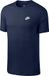 Nike M NSW CLUB TEE Heren Sportshirt - Maat XL - Katoen - Ronde hals - Korte mouw - Regular Fit - Midnight Navy/(White)
