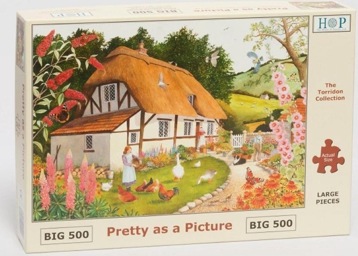 House Of Puzzles Legpuzzel - XL 500 Grote Stukken - Pretty As A Picture - House Of Puzzels