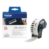Brother DK-22211 Bande continue - 29 mm - Blanc