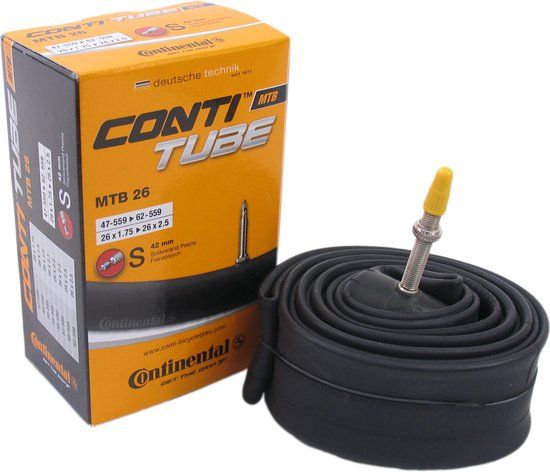 Continental MTB Inner Tube 26 x 1.75-2.50 (47/62-559) FV 42 mm - Black
