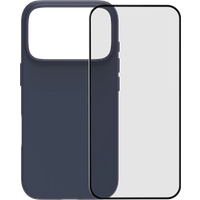 BlueBuilt Protective Back Cover met MagSafe iPhone 17 Pro Blauw + iPhone 17 Pro Screenprotector Glas