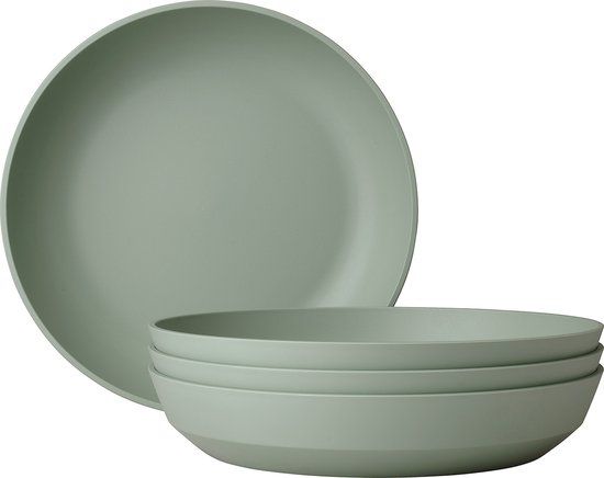 Mepal Silueta Diep Bord - 4 stuks - Nordic Sage