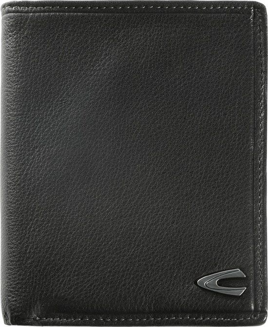 Camel Active Vegas heren portemonnee - Zwart - Leer - Met RFID - 8 pasjes