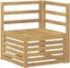 vidaXL Buitenhoekbank Massief Acaciahout Wit 63 x 63 x 73 cm