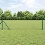 Grillage de jardin hexagonal vert 0,8 x 10 m PVC 978416