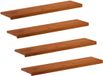 vidaXL - Trap Tread - 4 pcs - 110 x 30 x 2 cm - Brown - Solid Oak Wood