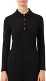 Lacoste Polo stretch mini piqué femme - Noir - Taille S (36)