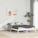 Maison Exclusive - Cadre de lit avec tables de chevet, blanc, 140 x 210 cm