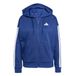 adidas Sweat à capuche zippé intégral Essentials 3-Stripes pour femme
