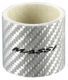 Massi Carbon Spacers 1 1/8 30 Mm 2 Eenheden Zilver