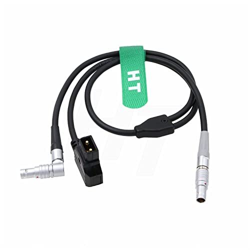 HangTon Run Stop Power Kabel voor ARRI Cforce RF Motor Cmotion cPRO Motor naar RODE Komodo V-RAPTOR EXT CAM 7 Pin naar D-tap Rechte Hoek 9 pin 24"