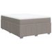 vidaXL Boxspringbed met matras, taupekleurig, 160x200 cm, met stoffen bekleding