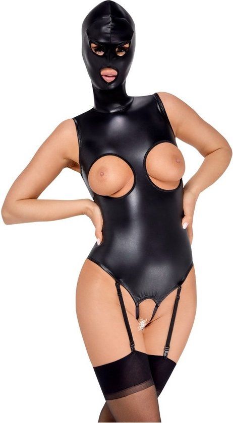 BAD Kitty Body & Mask Zwart Polyester XL