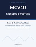 Grade 12 Calculus & Vectors MCV4U Exam & Test Prep Workbook