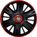 4-Delige J-Tec Wieldoppen 15 inch Maximus zwart/rood
