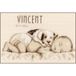 VERVACO Kruissteek Borduurpakket Geboorte Baby BABY EN HOND Handwerkpakket voor Wanddecoratie 26 x 20 cm Borduurwerk met Telpatroon DIY Kit Babykamer Decoratie Cadeau Knutselen Voor Volwassenen