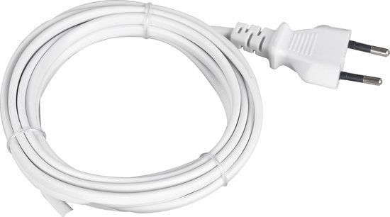 Stroomlijn Euro snoer Wit - 1,8 meter