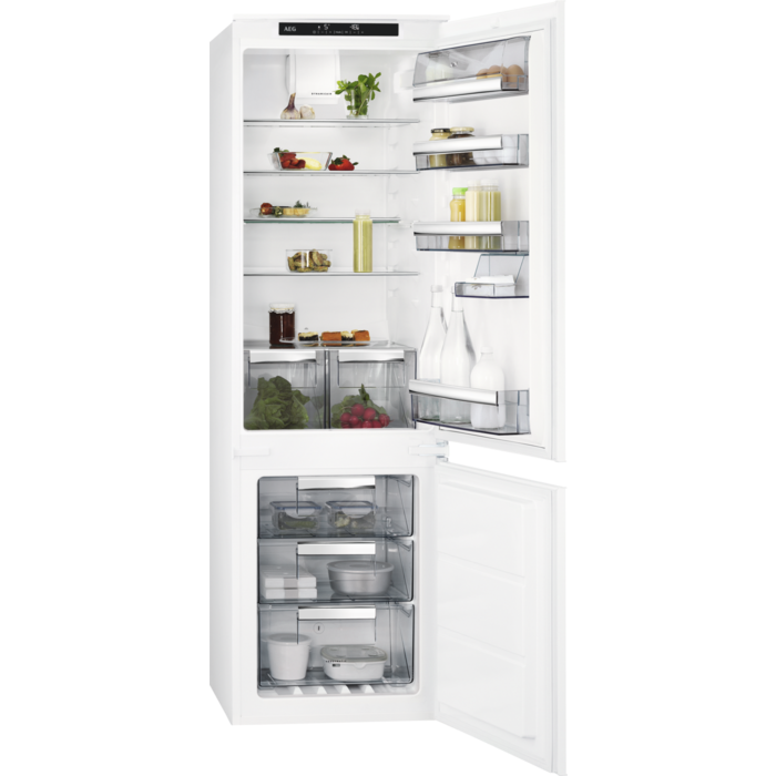 AEG SCE818F6TS Koel-vriescombinatie | Inbouw | 253L | Wit