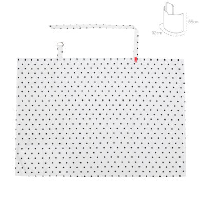 Cambrass Voedingsschort Be dots unico 92 x 65 cm - Wit