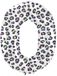 Folat Party Products Folat Folieballon Cijfer 0 Bright Panther - 86 cm