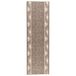 vidaXL - FLORNES - Tapijtloper - Geweven - Taupe - Zigzag - 67 x 300 cm