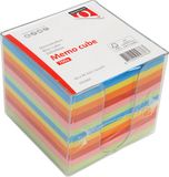 Quantore Memokubus 90x90mm transparant assorti