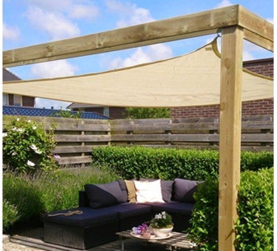 Lifetime Luxe schaduwdoek - crÃ¨me - 3.6m x 3.6m x 3.6m