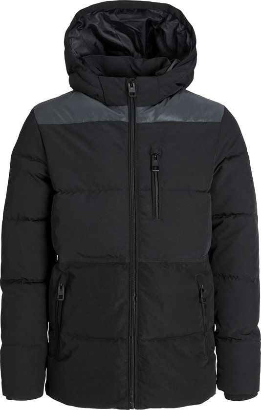 JACK&JONES JJEOWEN REFLECTIVE PUFFER SN JNR Jongens Buitenjas Zwart Maat 152