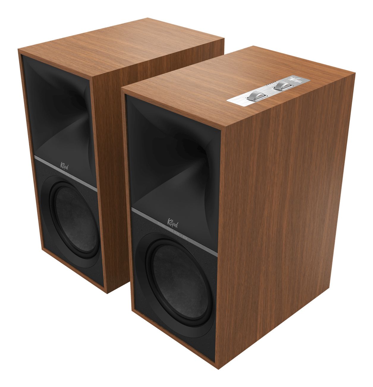 Klipsch The Nines - 2-weg Boekenplank Speaker - Walnoot - Bluetooth 5.0 - 240W