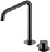 Hotbath Ace - Wastafelmengkraan - Zonder waste - Hoog - Geborsteld Zwart PVD - Opbouw - Messing